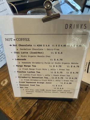 Menu photo 6 Spectra Coffee San Jose, CA