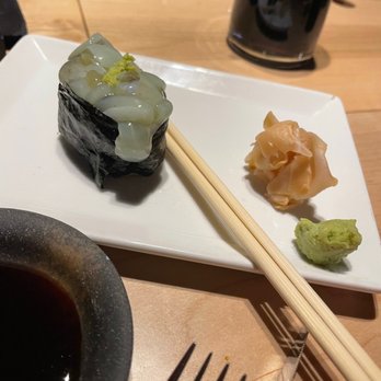 Goma - Wasabi tako nigiri (raw octopus) - Sushi Bars Near Me - Cleveland, Ohio Goma - Wasabi tako nigiri (raw octopus) - Sushi Bars Near Me - Cleveland, Ohio