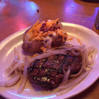 Texas Roadhouse - 11 sirloin with sautéed onions and baked potato. - Steakhouses Near Me - Katy, Texas