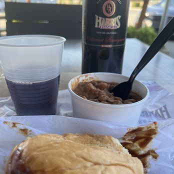 Harris BBQ - 1/2 tri-tip, ranch beans and some wine. Great stop. - Barbeque Near Me - Coalinga, California Harris BBQ - 1/2 tri-tip, ranch beans and some wine. Great stop. - Barbeque Near Me - Coalinga, California