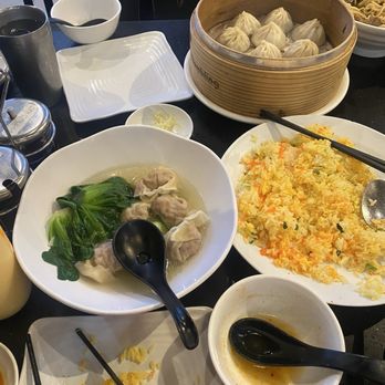 Thumbling - wonton soup and fried rice with Masago and Shrimp Egg Fried Rice - Shanghainese Near Me - West Covina, California