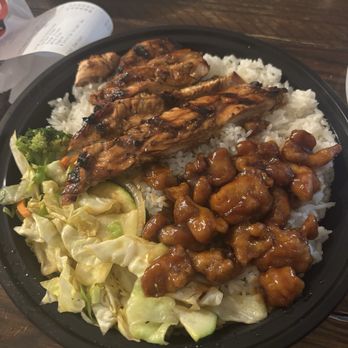 Teriyaki Madness - Two Protein Bowl- Large Size: Orange chicken and Chicken Breast Teriyaki Bowl - Japanese Near Me - Huntington Beach, California Teriyaki Madness - Two Protein Bowl- Large Size: Orange chicken and Chicken Breast Teriyaki Bowl - Japanese Near Me - Huntington Beach, California