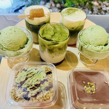 SYNT Coffee - 2 Matcha ice cream, 3 matcha drinks, Tiramisu Cake and Dubai cake - Coffee & Tea Near Me - Los Angeles, California SYNT Coffee - 2 Matcha ice cream, 3 matcha drinks, Tiramisu Cake and Dubai cake - Coffee & Tea Near Me - Los Angeles, California