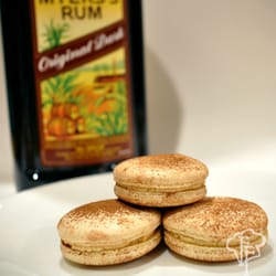 Tiramisu Macarons (made with Rum!)