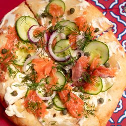 Nimrods - Smoked Salmon Pizza