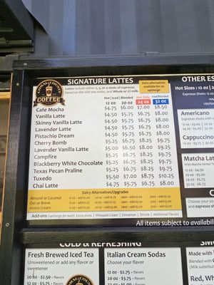 Menu photo 1 Comal County Coffee Spring Branch, TX