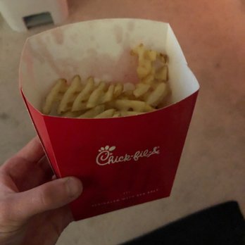 Chick-fil-A - Large half empty French fries - Fast Food Near Me - Fullerton, California