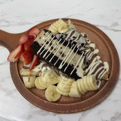 Mr waffles - $16.98- Oreo cake crepe 10/10 It's wonderfully sweet.