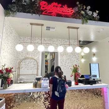 Bobaholics - Inside of the store: option to order at the cashier or kiosk - Bubble Tea Near Me - San Jose, California Bobaholics - Inside of the store: option to order at the cashier or kiosk - Bubble Tea Near Me - San Jose, California