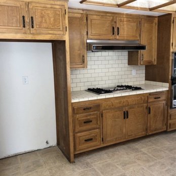 Eden Builders - Old kitchen: electric stove top, and confined space for a refrigerator. - General Contractors Near Me - Los Angeles, California