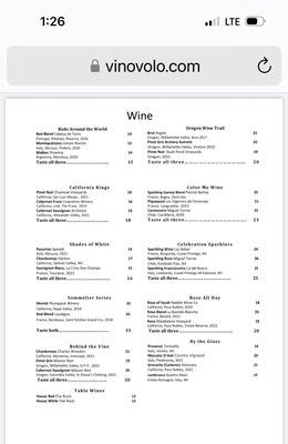 Menu photo 5 Vino Volo Kenner, LA