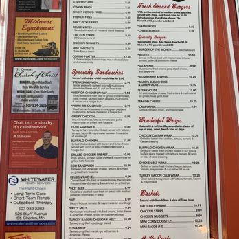Del's Cafe - Menu - Cafes Near Me - Saint Charles, Minnesota