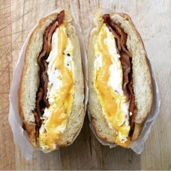 The Culinary Studio - Bacon, Egg and Cheese on a Croissant
