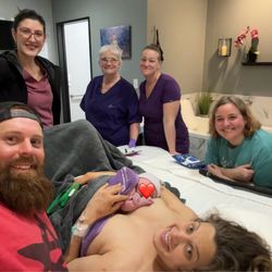Westover Hills Birth Center - Julie, Robin, Stephanie and our fabulous doula, Jennifer