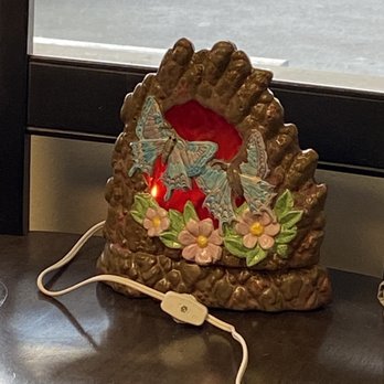 Busy BeeZ Crafts & Ceramics - Glazed night light. Top is fused to base. - Art Classes Near Me - Thornton, Colorado Busy BeeZ Crafts & Ceramics - Glazed night light. Top is fused to base. - Art Classes Near Me - Thornton, Colorado