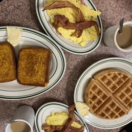 Victor's French toast (#8) & Victor's waffle deluxe (#10) Victor's French toast (#8) & Victor's waffle deluxe (#10)