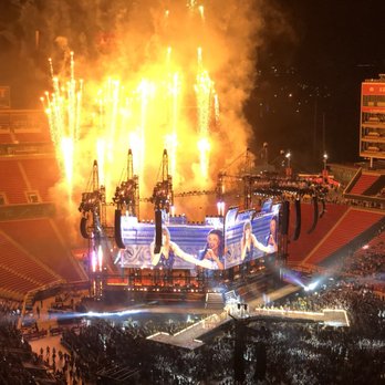 Levi's Stadium - View from section 403, amazing pyrotechnics from Taylor Swift show on 5/11/18 - Stadiums & Arenas Near Me - Santa Clara, California Levi's Stadium - View from section 403, amazing pyrotechnics from Taylor Swift show on 5/11/18 - Stadiums & Arenas Near Me - Santa Clara, California
