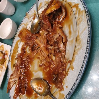 Kirin Restaurant - Remnants of our whole sweet and sour fish - Seafood Near Me - Honolulu, Hawaii Kirin Restaurant - Remnants of our whole sweet and sour fish - Seafood Near Me - Honolulu, Hawaii