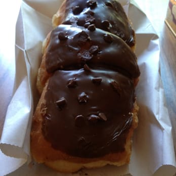Jack's Donuts Wheel - Jack is a genius. This donut is filled with chocolate chips on the inside. - Donuts Near Me - Sacramento, California Jack's Donuts Wheel - Jack is a genius. This donut is filled with chocolate chips on the inside. - Donuts Near Me - Sacramento, California