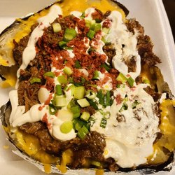 Brother-In-Law's Bar-B-Que - How does a BBQ place NOT use real bacon for their BBQ Baked Potato???