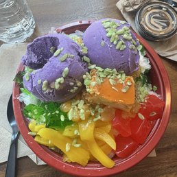 don't wanna miss halo-halo for dessert!!! homemade ube ice cream!!! GET OUTTA HERE!!