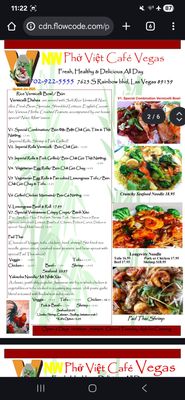 Menu photo 7 Pho Viet Cafe Las Vegas, NV
