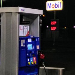 Mobile & One Stop Food Store - Night pic of pump 3 weeks looking West