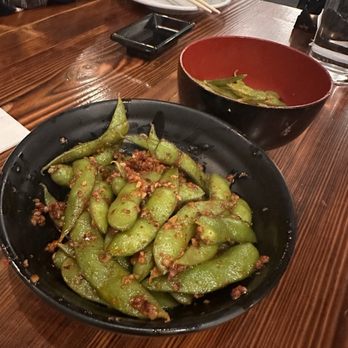 Kuma - GARIC SPICY EDAMAME - Japanese Near Me - Monterey, California Kuma - GARIC SPICY EDAMAME - Japanese Near Me - Monterey, California