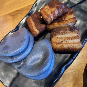 Stick & Steam - Pork Belly w/Charcoal Buns - Dim Sum Near Me - Millbrae, California Stick & Steam - Pork Belly w/Charcoal Buns - Dim Sum Near Me - Millbrae, California