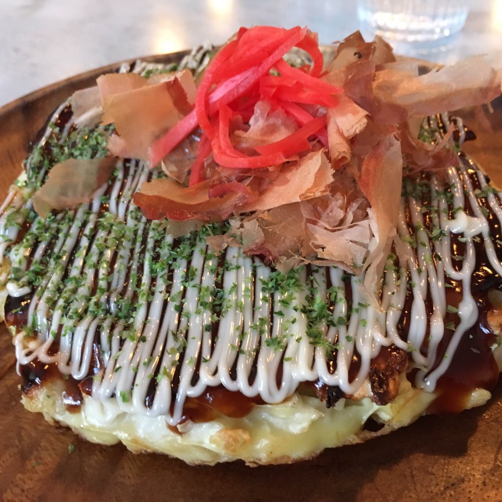 Noren - Okonomiyaki. Traditional Osaka style Japanese style omelette. Excellent presentation and quality! - Japanese Near Me - Montreal, Quebec Noren - Okonomiyaki. Traditional Osaka style Japanese style omelette. Excellent presentation and quality! - Japanese Near Me - Montreal, Quebec