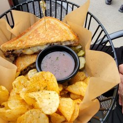The Buzz Beer & Wine - Beer braised beef grilled cheese