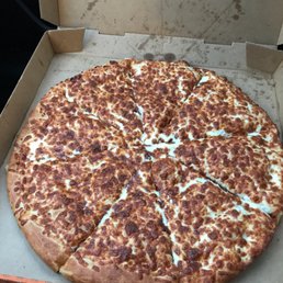Cheese pizza with light sauce. Cheese pizza with light sauce.