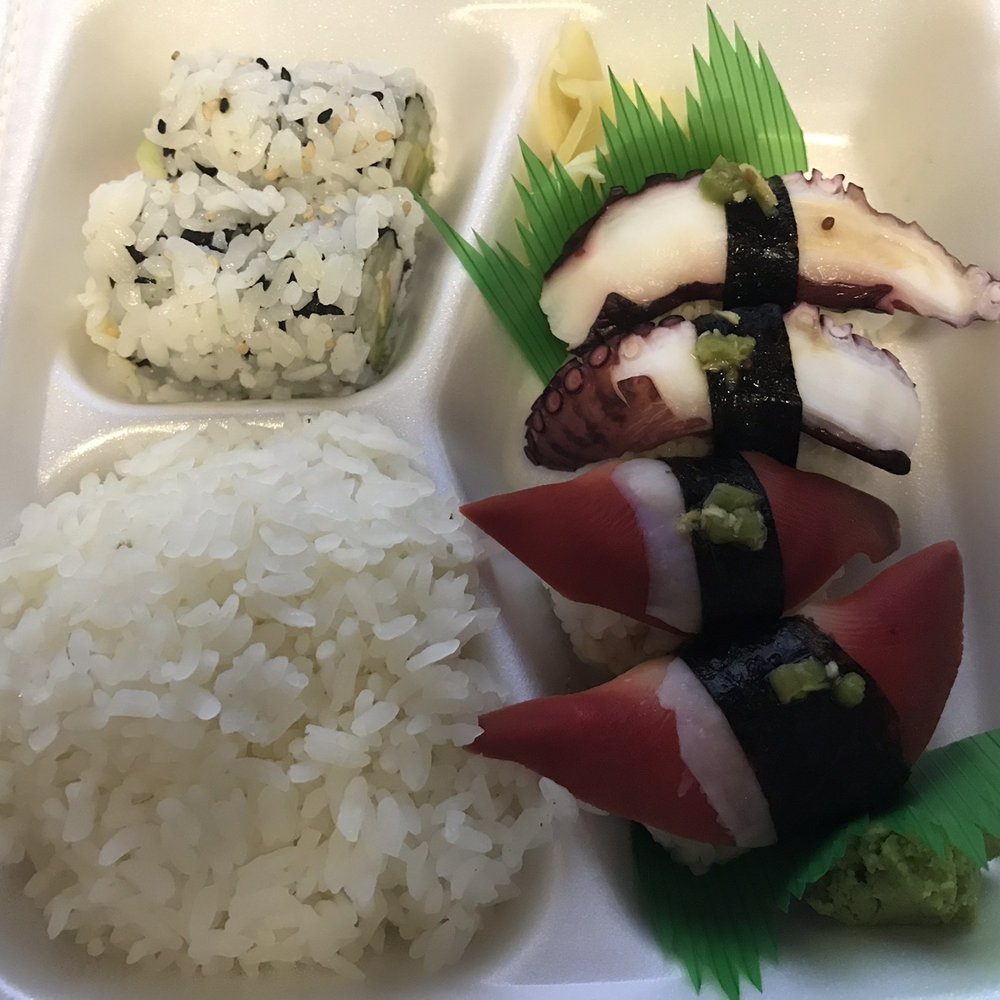 Hanami Express - Sushi lunch. Missing the gyoza, but they will make it up to me. Delicious surf clam and octopus - Japanese Near Me - Austintown, Ohio Hanami Express - Sushi lunch. Missing the gyoza, but they will make it up to me. Delicious surf clam and octopus - Japanese Near Me - Austintown, Ohio