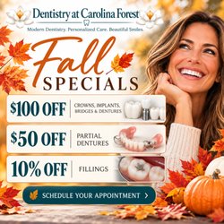 Dentistry at Carolina Forest - Special Fall Discounts