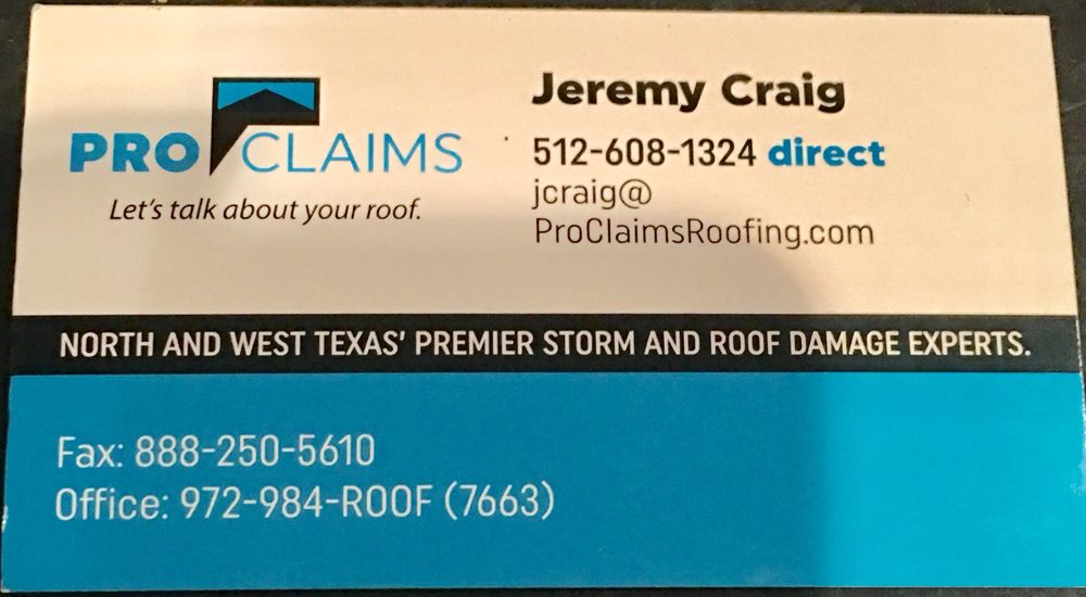 Slide of Proclaim Roofing- Plano