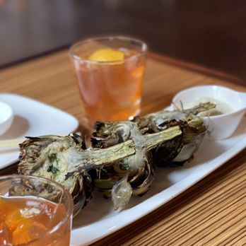 Blue Sakana Blackhawk - Grilled artichoke - Japanese Near Me - Danville, California Blue Sakana Blackhawk - Grilled artichoke - Japanese Near Me - Danville, California