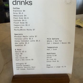 Concept Coffee - Drink menu - Coffee & Tea Near Me - Sacramento, California Concept Coffee - Drink menu - Coffee & Tea Near Me - Sacramento, California