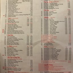 the menu the menu