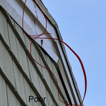 Power Home Remodeling - Dented fascia, misaligned j channel - Siding Near Me - Chester, Pennsylvania