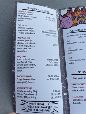 Menu photo 1 Smokeez BBQ Clarksville, AR Menu photo 1 Smokeez BBQ Clarksville, AR