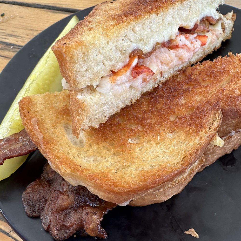 Shuck Station - Lobster grilled cheeses with bacon and tomato - Seafood Near Me - Newcastle, Maine