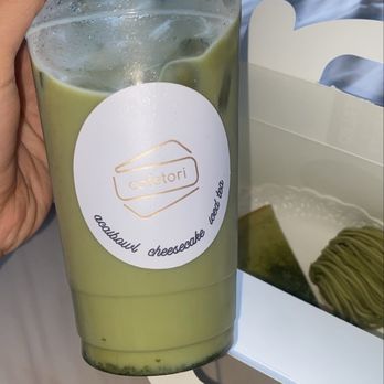 Cafe Tori - Match green tea latte , matcha cheese cake , matcha Mont Blanc - Desserts Near Me - Bakersfield, California