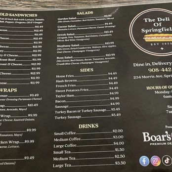 The Deli of Springfield - Menu - Sandwiches Near Me - Springfield, New Jersey