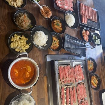 Wang Cho Korean BBQ - Beef Brisket, Tofu Soup, Spicy Rice Cake, Radish Slices, Ssamjang, and sides - Korean Near Me - Riverside, California Wang Cho Korean BBQ - Beef Brisket, Tofu Soup, Spicy Rice Cake, Radish Slices, Ssamjang, and sides - Korean Near Me - Riverside, California