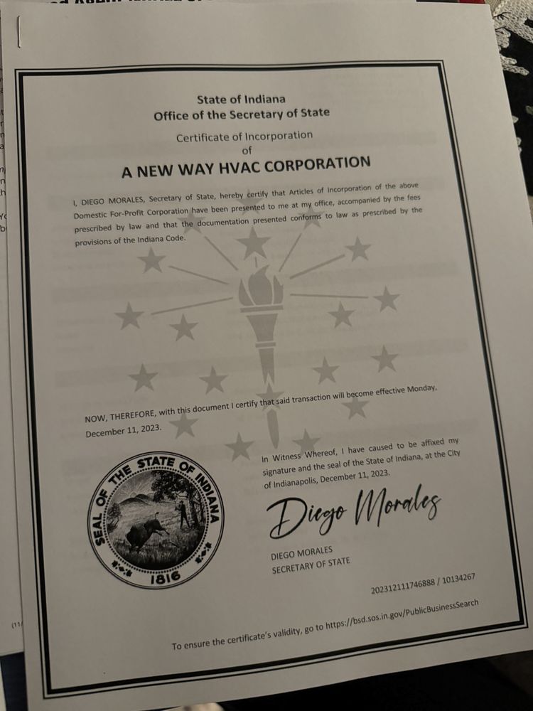 Slide of A New Way Hvac