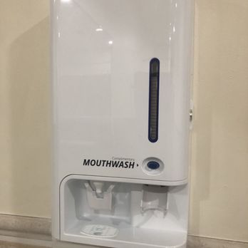 Sugo Social - The mouthwash dispenser in the bathroom - New American Near Me - Rolling Hills Estates, California Sugo Social - The mouthwash dispenser in the bathroom - New American Near Me - Rolling Hills Estates, California