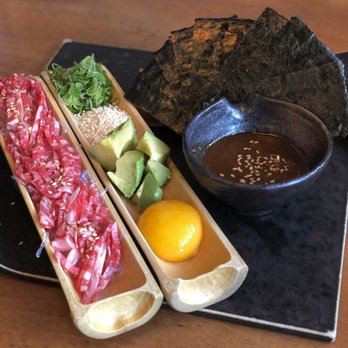 Salt + Charcoal - Wagyu Yukke Tartare - Japanese Near Me - Brooklyn, New York Salt + Charcoal - Wagyu Yukke Tartare - Japanese Near Me - Brooklyn, New York