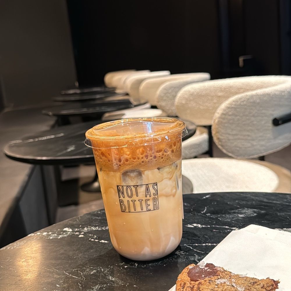 Not As Bitter - Butter Beer Foam & salted chocolate chip cookie - Coffee & Tea Near Me - New York, New York Not As Bitter - Butter Beer Foam & salted chocolate chip cookie - Coffee & Tea Near Me - New York, New York