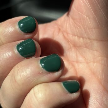 Pretty Nails - Nail bed inflamed bc too much skin pulled - Nail Salons Near Me - Georgetown, Texas
