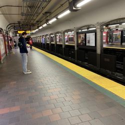 MBTA - Central - Make sure to select inbound or outbound. We chose wrong one and had to wait 20 minutes to tap